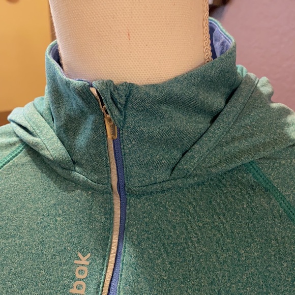 Reebok lightweight aqua zip up hoodie with pocket - Picture 8 of 16